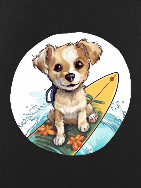 Chien de surf