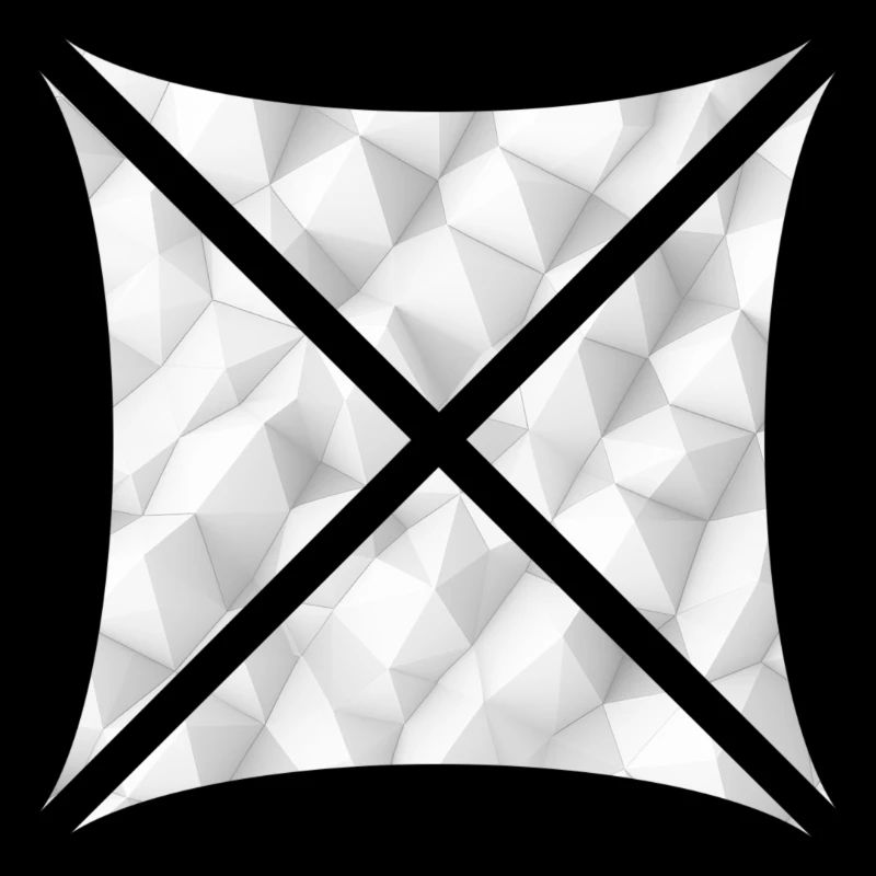 Conception polygonale abstraite blanche