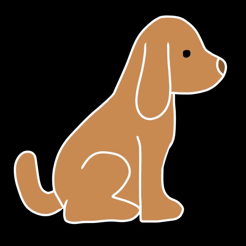 Icône d’animal brun de chien
