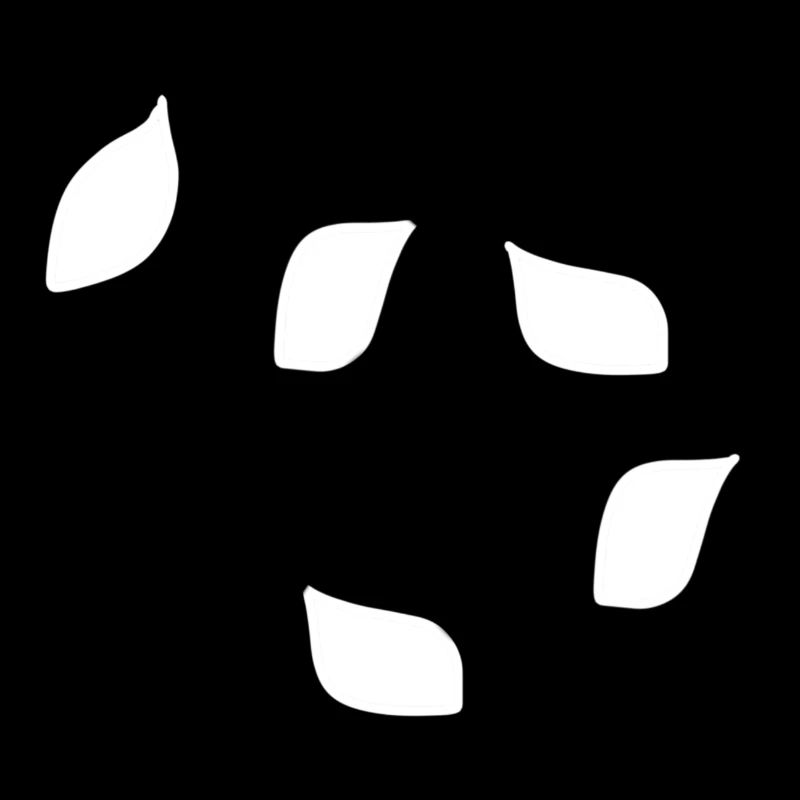 Five Leaves Leaf Pattern Tree