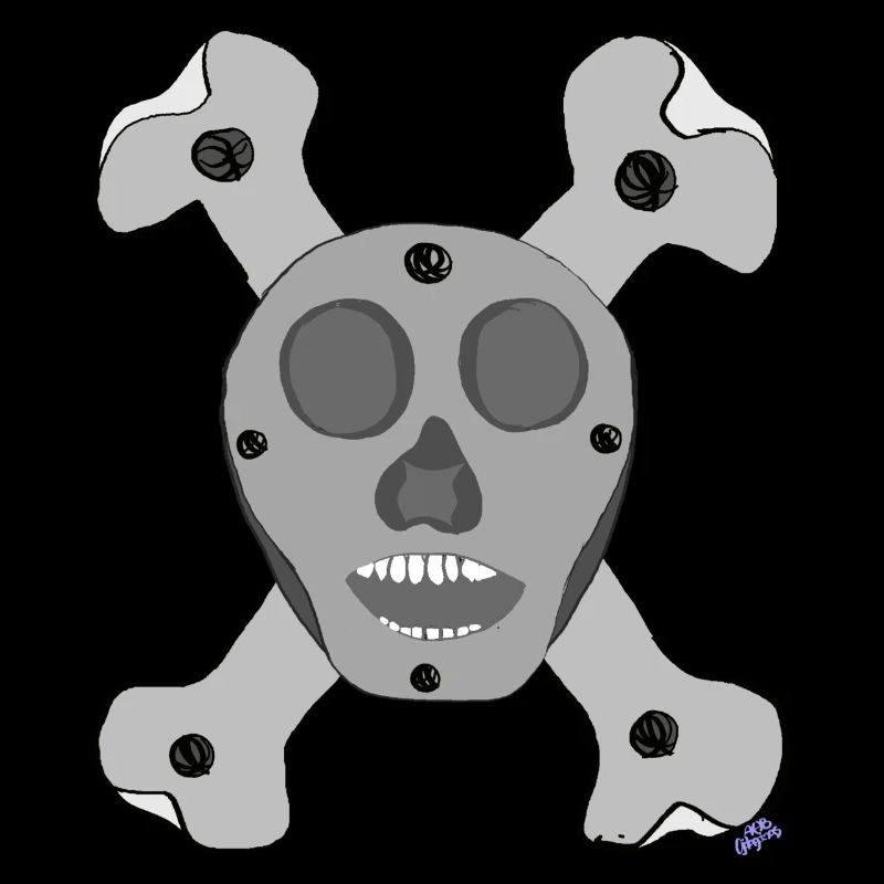 Skeleton 1st alloy in titanium d a human being