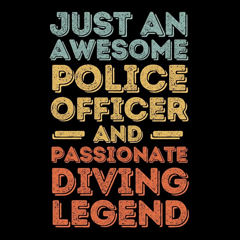 Policeman diving retro