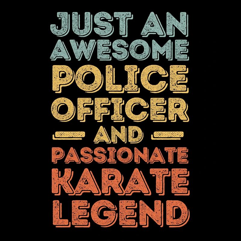 Policeman Karate retro