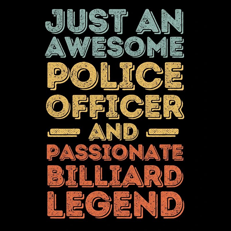 Policeman billiards retro