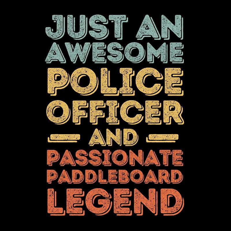 Policeman Paddleboard retro
