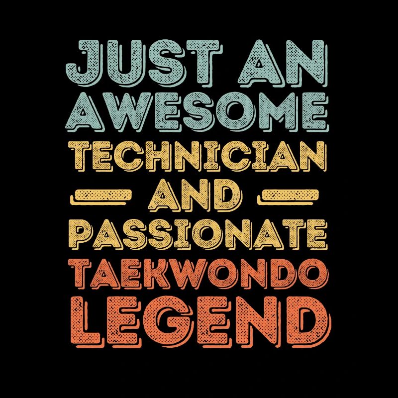 Techniker Taekwondo retro