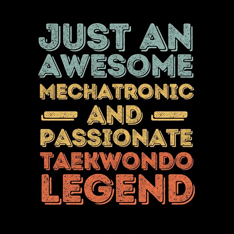 Mechatronics Engineer Taekwondo retro