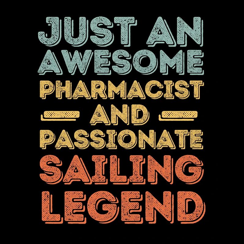 Pharmacist Sailing legend retro