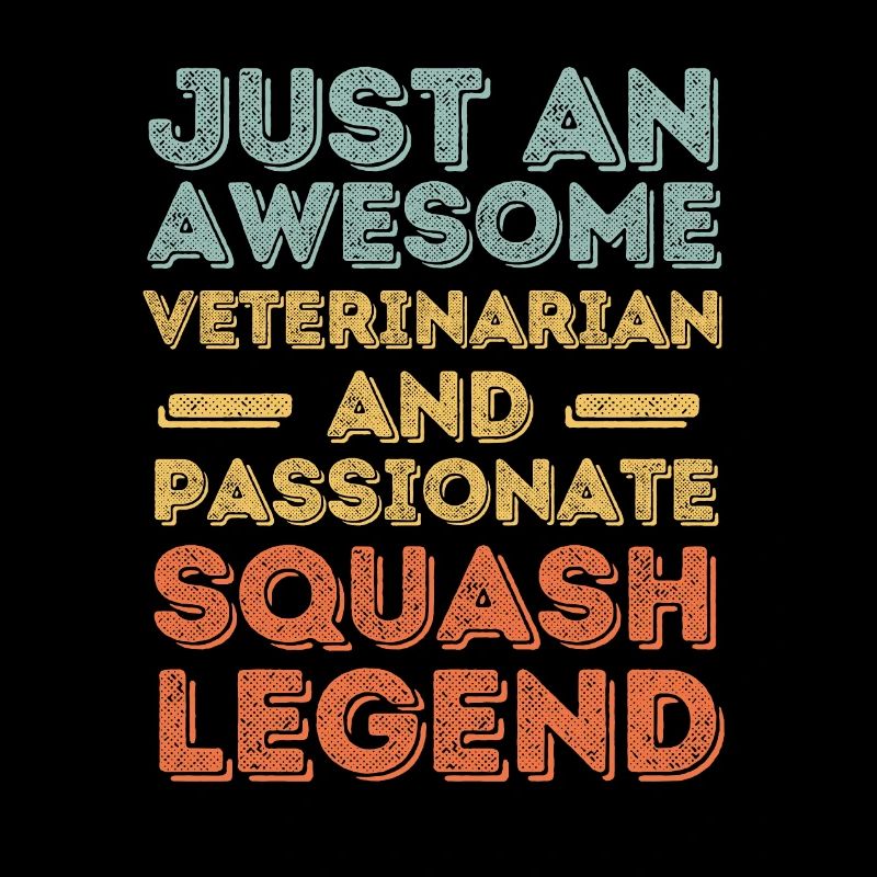 Veterinarian Squash legend retro