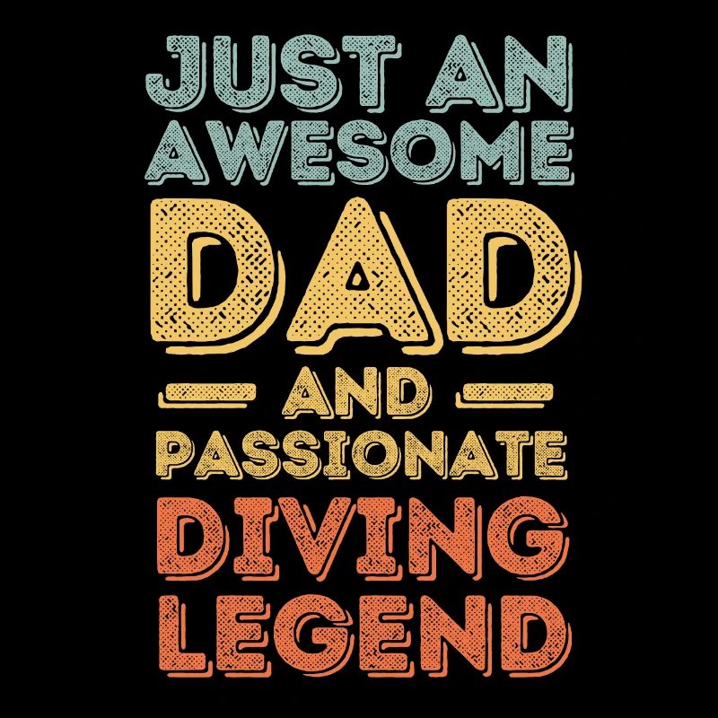 Dad diving retro