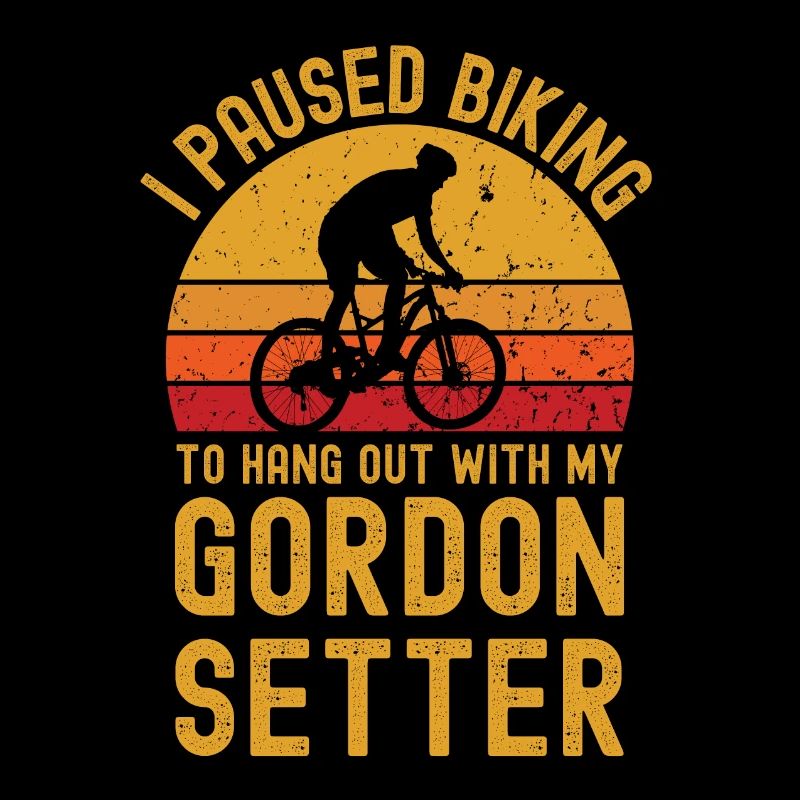 Le cyclisme et Gordon Setter