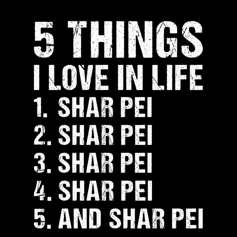 5 choses que j’aime dans la vie Shar Pei