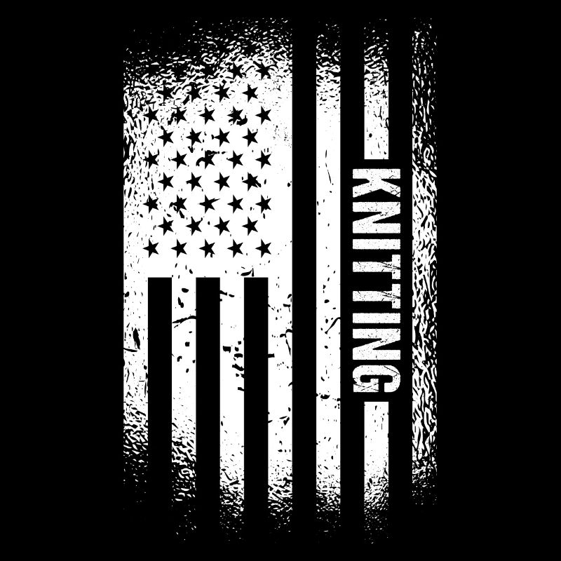 Knitter Us Flag Knitting