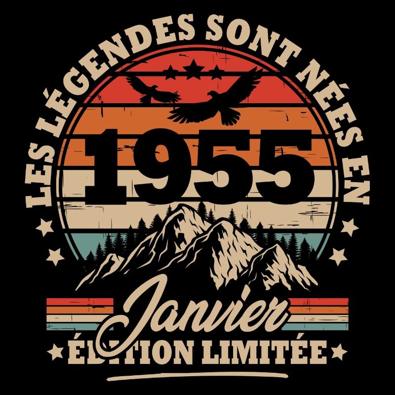 Cadeau D'anniversaire Nées En Janvier 1955