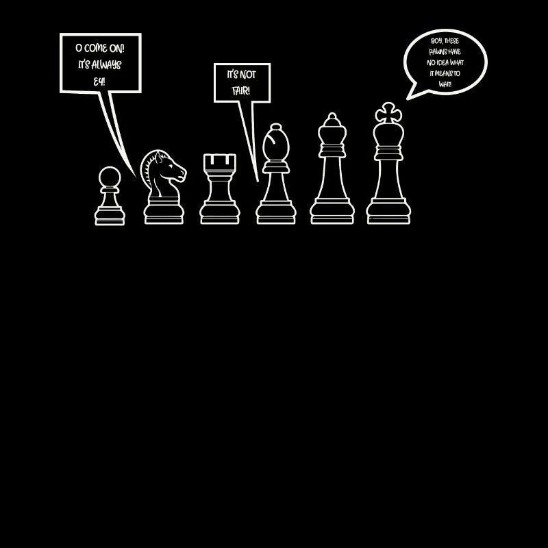 Pièces d'échecs drôles