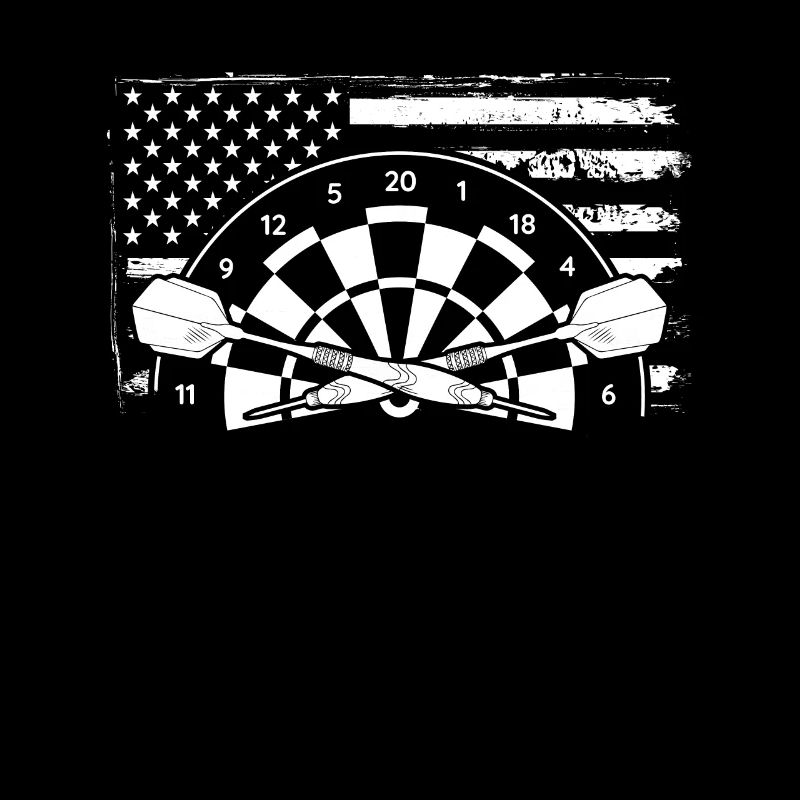 Dartboard et drapeau des États-Unis