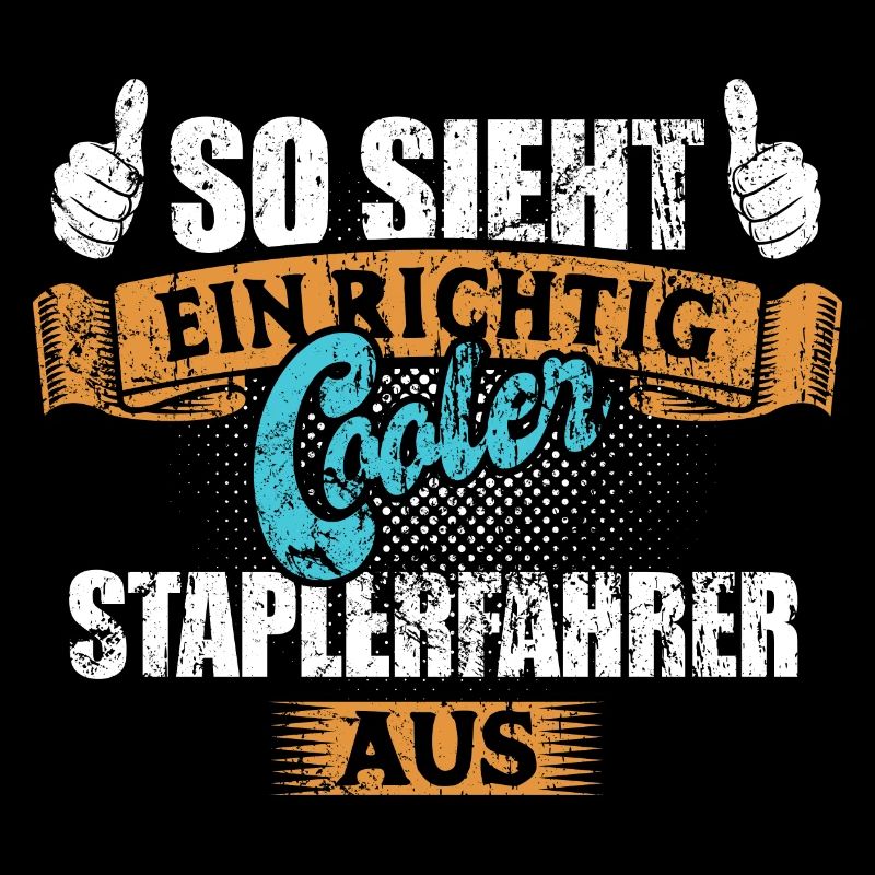 So sieht ein richtig cooler Staplerfahrer aus