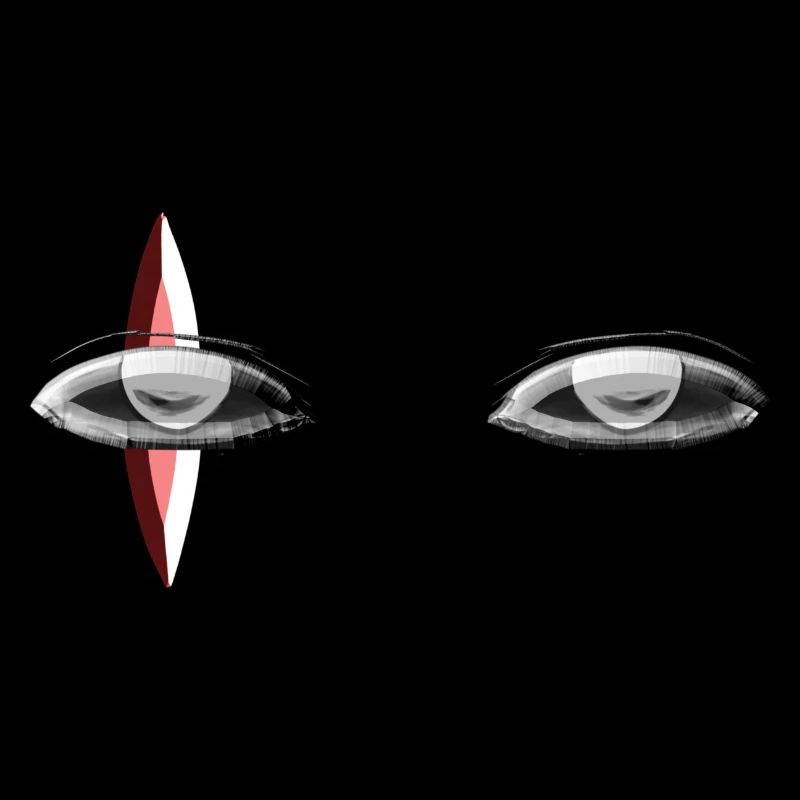 symbole rouge œil œil