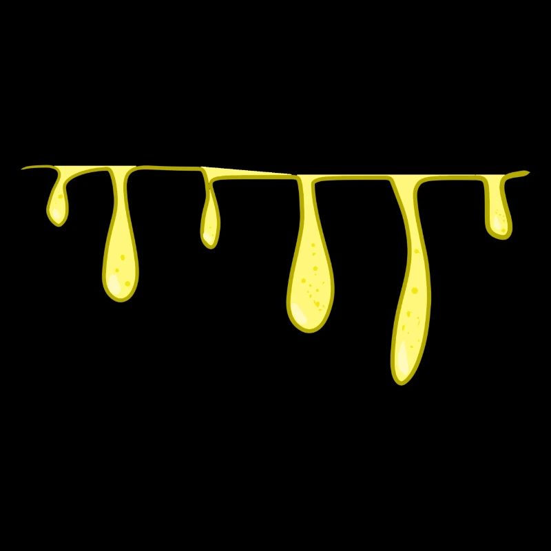 ligne slime jaune ligne visqueuse