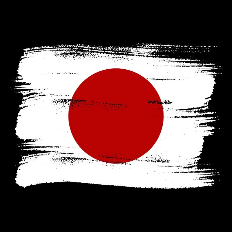 Drapeau du Japon utilisé Look Nihon drapeau japonais