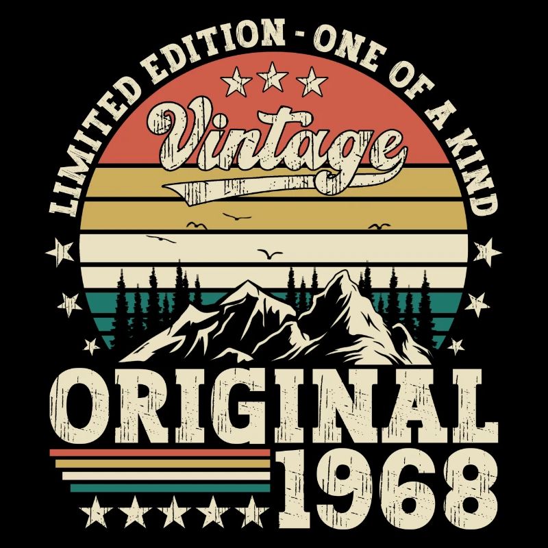Original 1968 54. Geburtstag Geschenk Herren