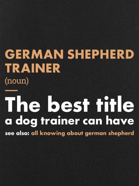German Shepherd Trainer Definiton