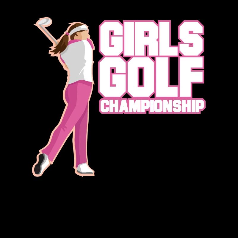 Conception de T-shirt de championnat de golf pour filles