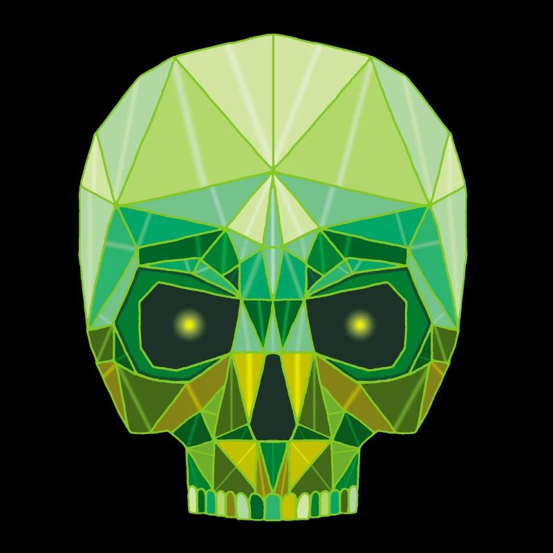 Emerald skull and crosses