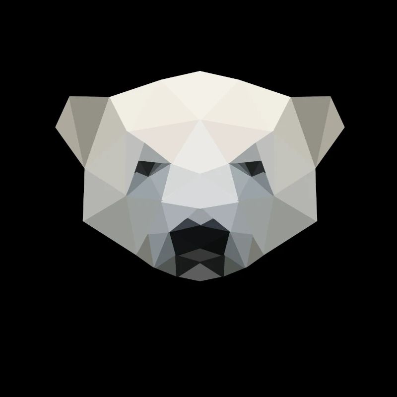 Eisbär, Eisbärenkopf polygon geometrisch