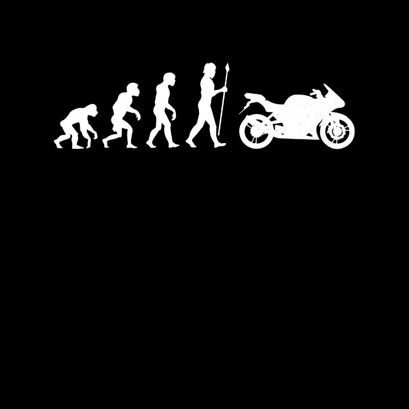 Motorrad Motorradfahrer Evolution Biker