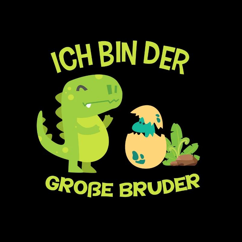 Ich bin der große Bruder Dinosaurier Dino Geschenk