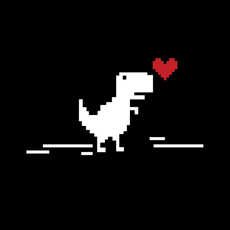 Pixel Dino Nerd