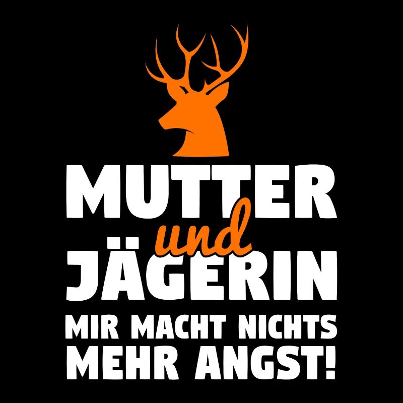 Mutter Jägerin Hirsch Jagd Geweih Jäger Wild Jagen