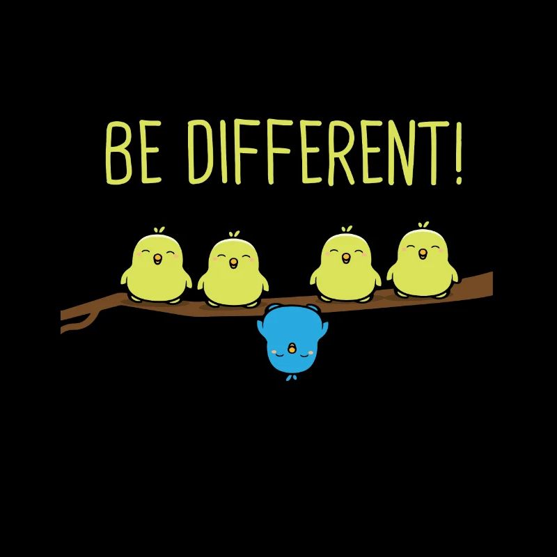 Be different budgerigar bird