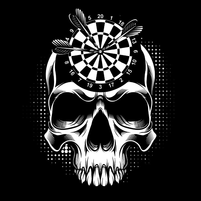 Fléchettes Bullseye Skull tête de mort Fléchettes Fléchettes