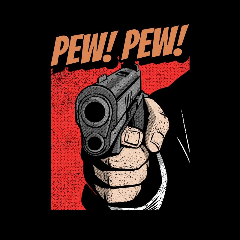 Pew pew gun comic