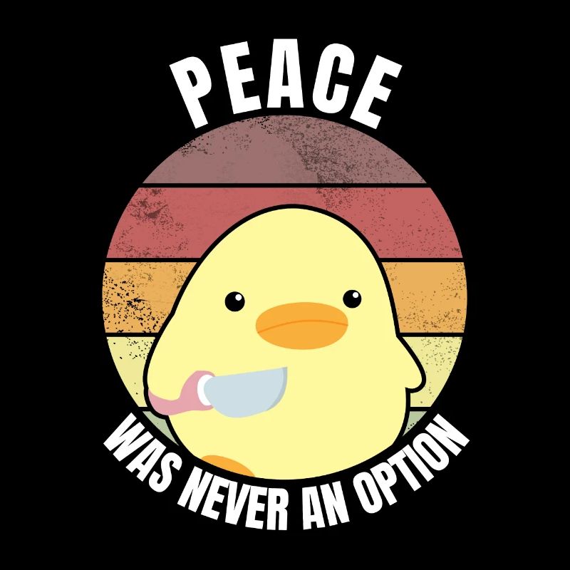 Frieden was nie eine Option Ente mit Messer Meme