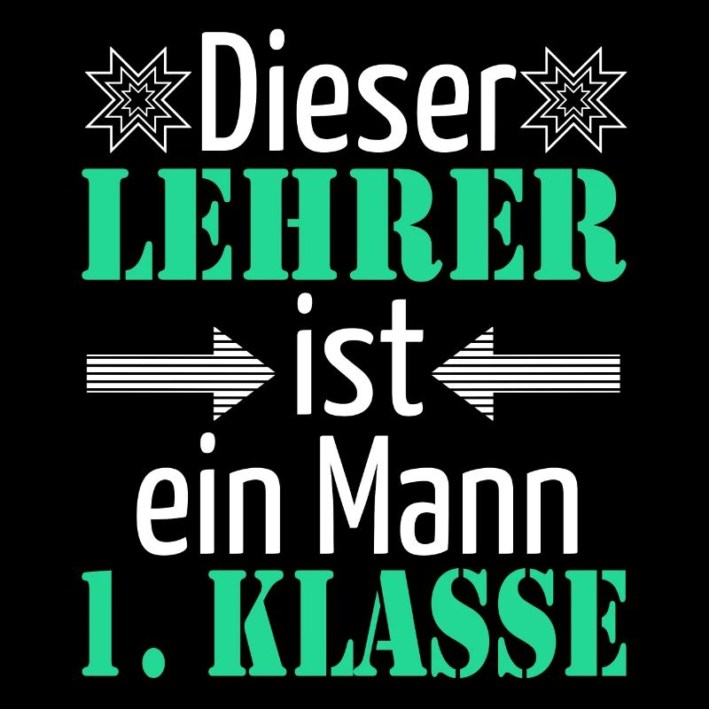 Dieser Lehrer ist ein Mann 1. Klasse