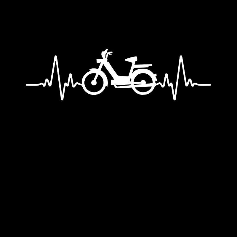 Herzschlag Moped Mofafahrer Mofa Mofaroller