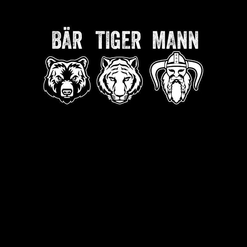Bear Tiger Man Beard Bearer Saying