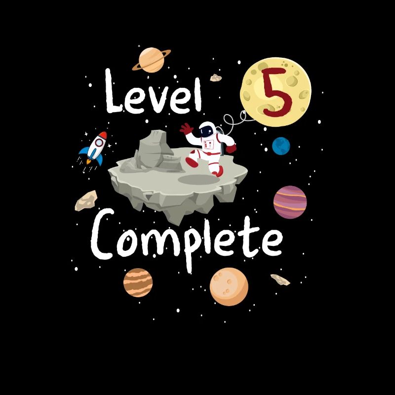 Astronaut 5th Birthday Level 5 Complete Space