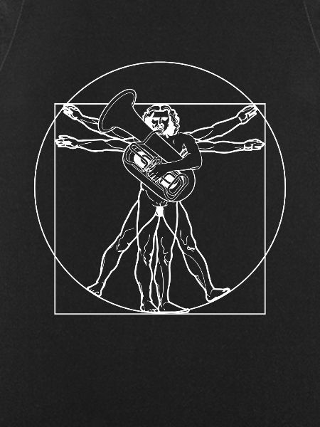 Vitruvian Tuba Player LeonardoDaVinvi Tuba Tuba