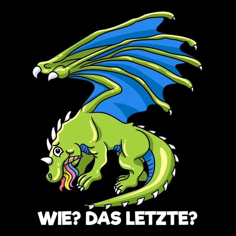 Drachen Wie Das Letzte Drache frisst Einhorn