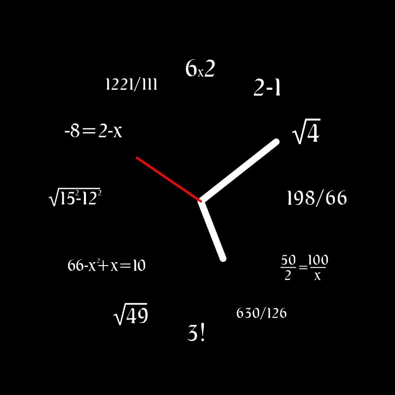 Math Clock Funny Mathematics Clock Meme