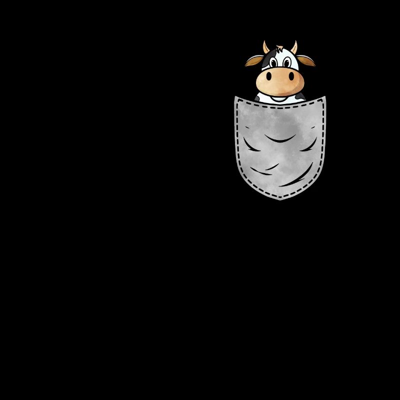 Kuh in der Tasche Tier Brusttasche Kuh Rind