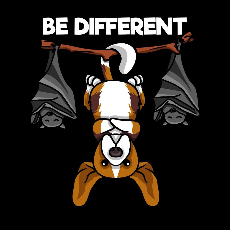 Be Different Beagle mit Fledermäusen