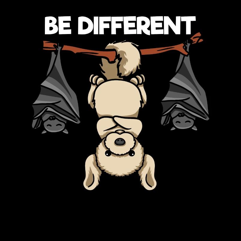 Be Different Labrador mit Fledermäusen