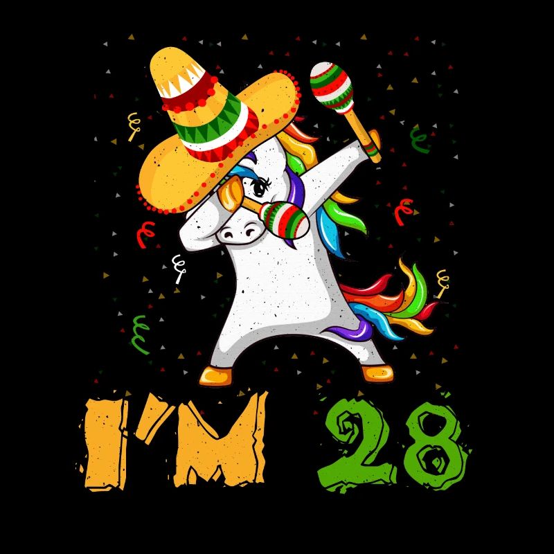 Age 28 ans Dab Unicorn Mexicain Cinco De Mayo