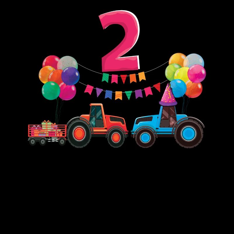 Birth Born Age 2 Years Old Farmer Rancher Tractor
