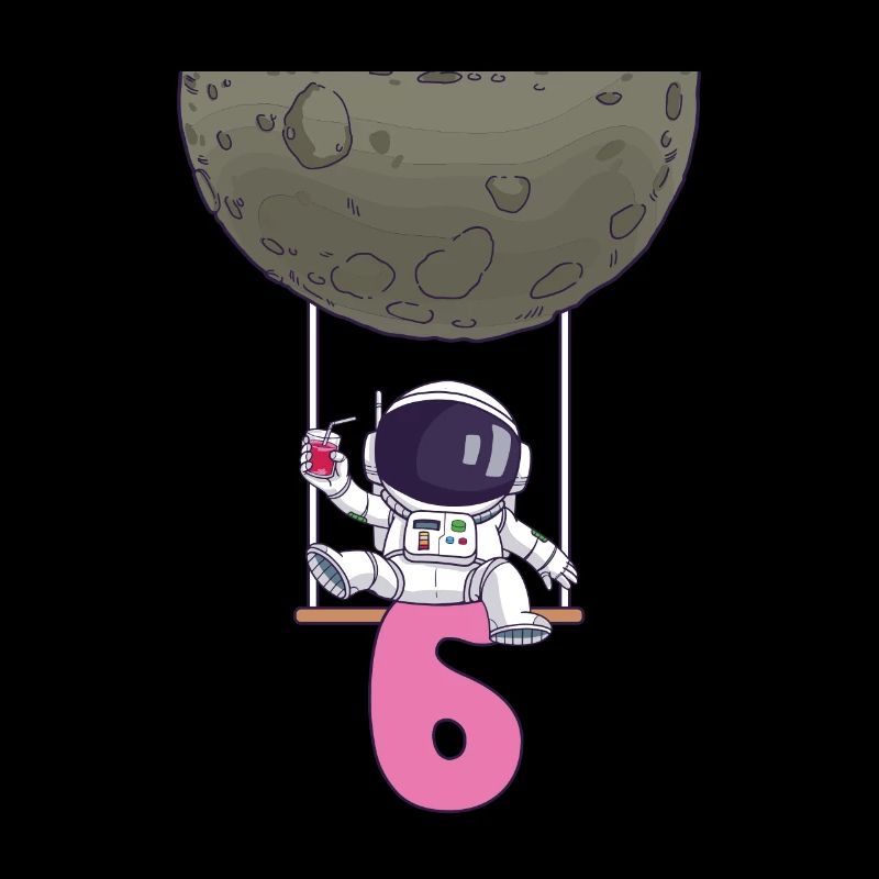 6ème anniversaire Astronaute 6 ans Space Galaxy